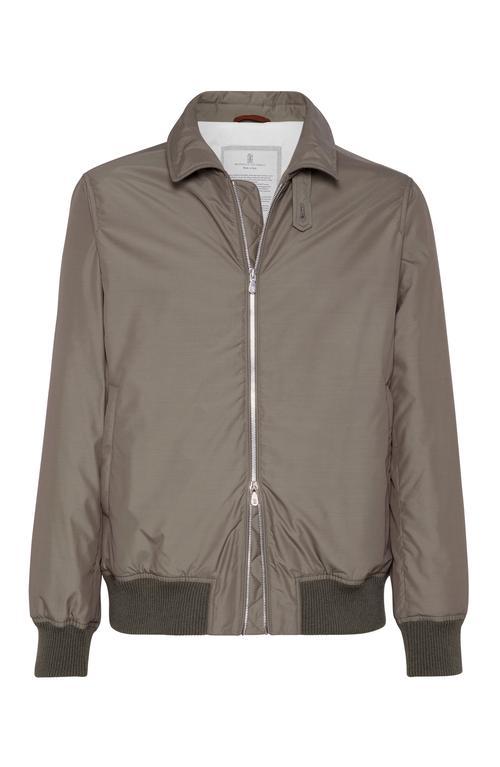 BRUNELLO CUCINELLI Padded Long-sleeve Jacket In Military Product Image