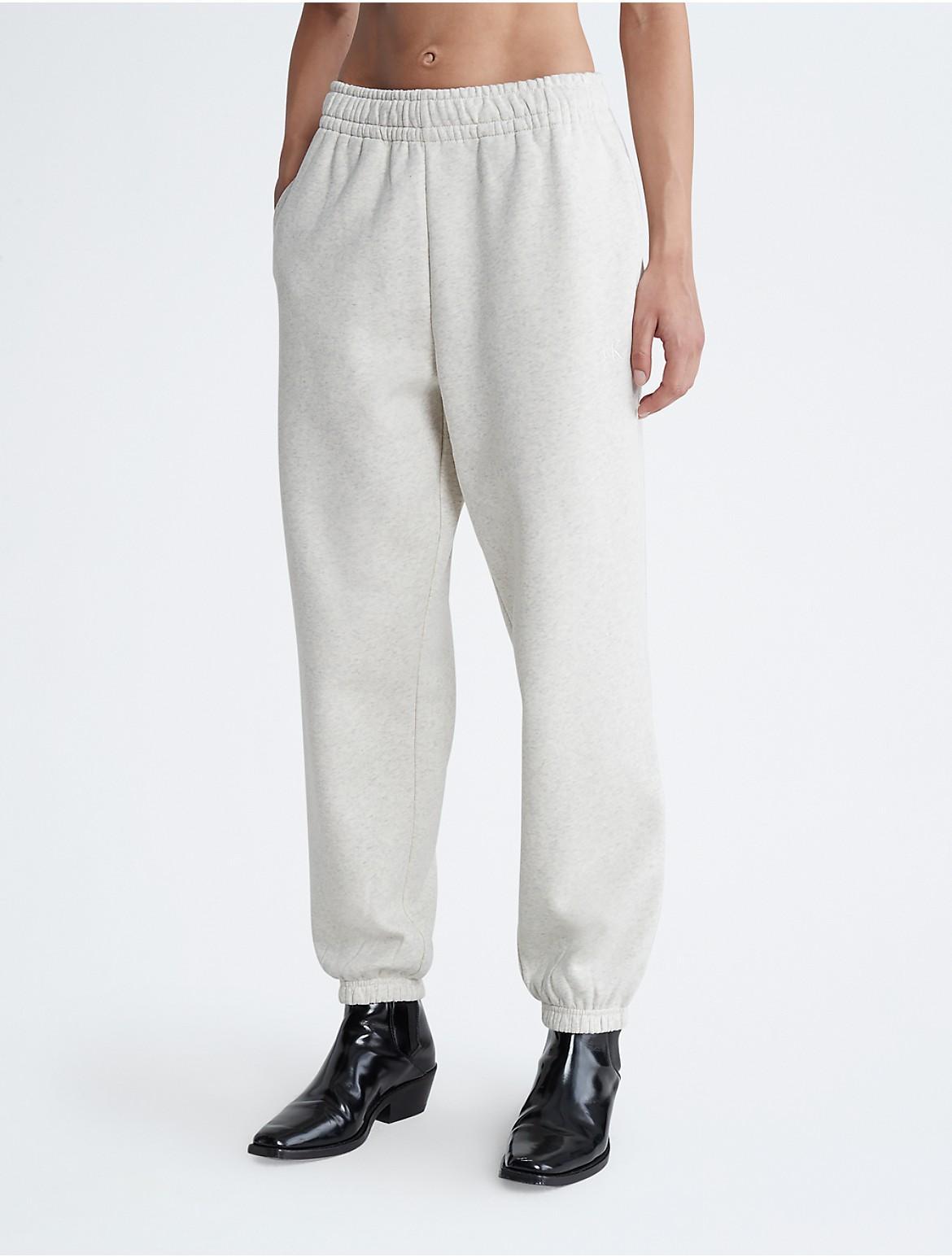 Calvin Klein Womens Archive Logo Fleece Joggers - Neutral - XS Product Image