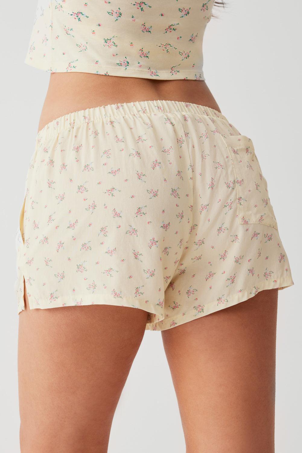 Farmhouse Floral Mini Short - Buttercup Bouquet Product Image