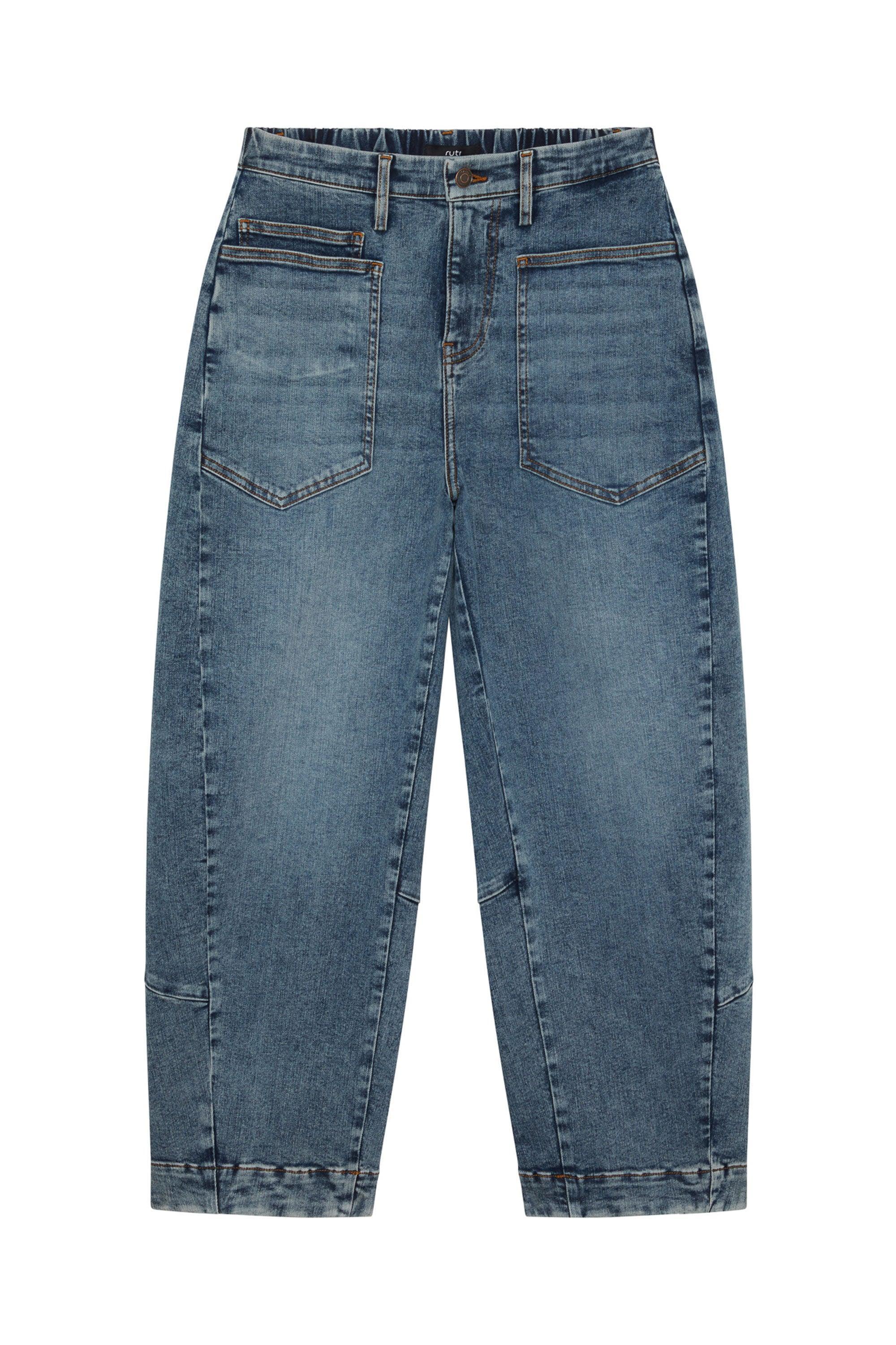 The Slouchy Denim Pants Product Image