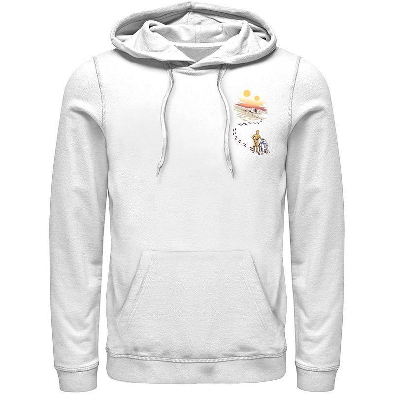Men's Star Wars Droid Dessert Footprints Pocket Hoodie,  Product Image
