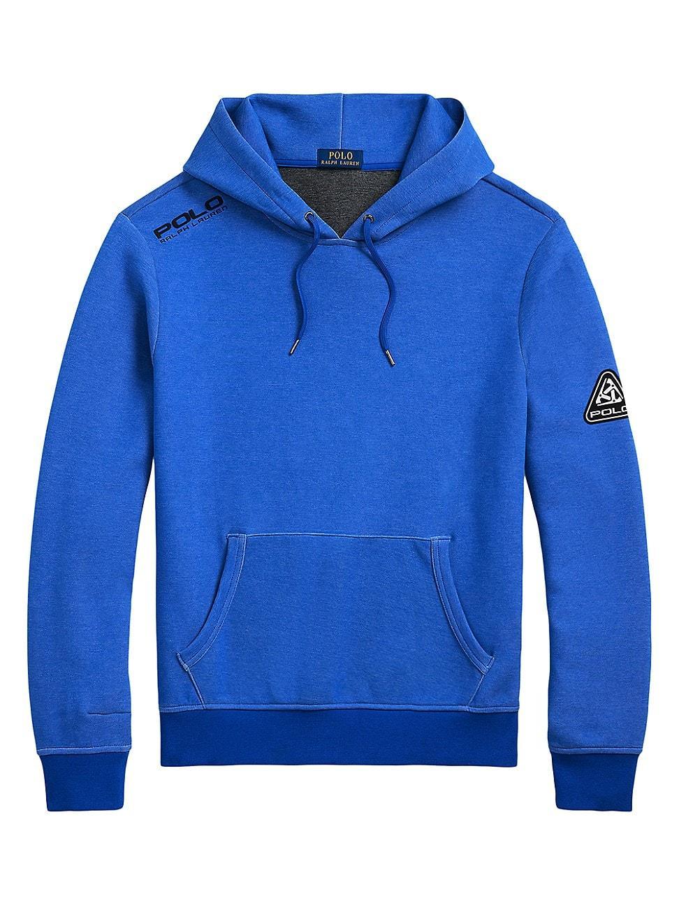 Mens Logo Cotton-Blend Drawstring Hoodie Product Image