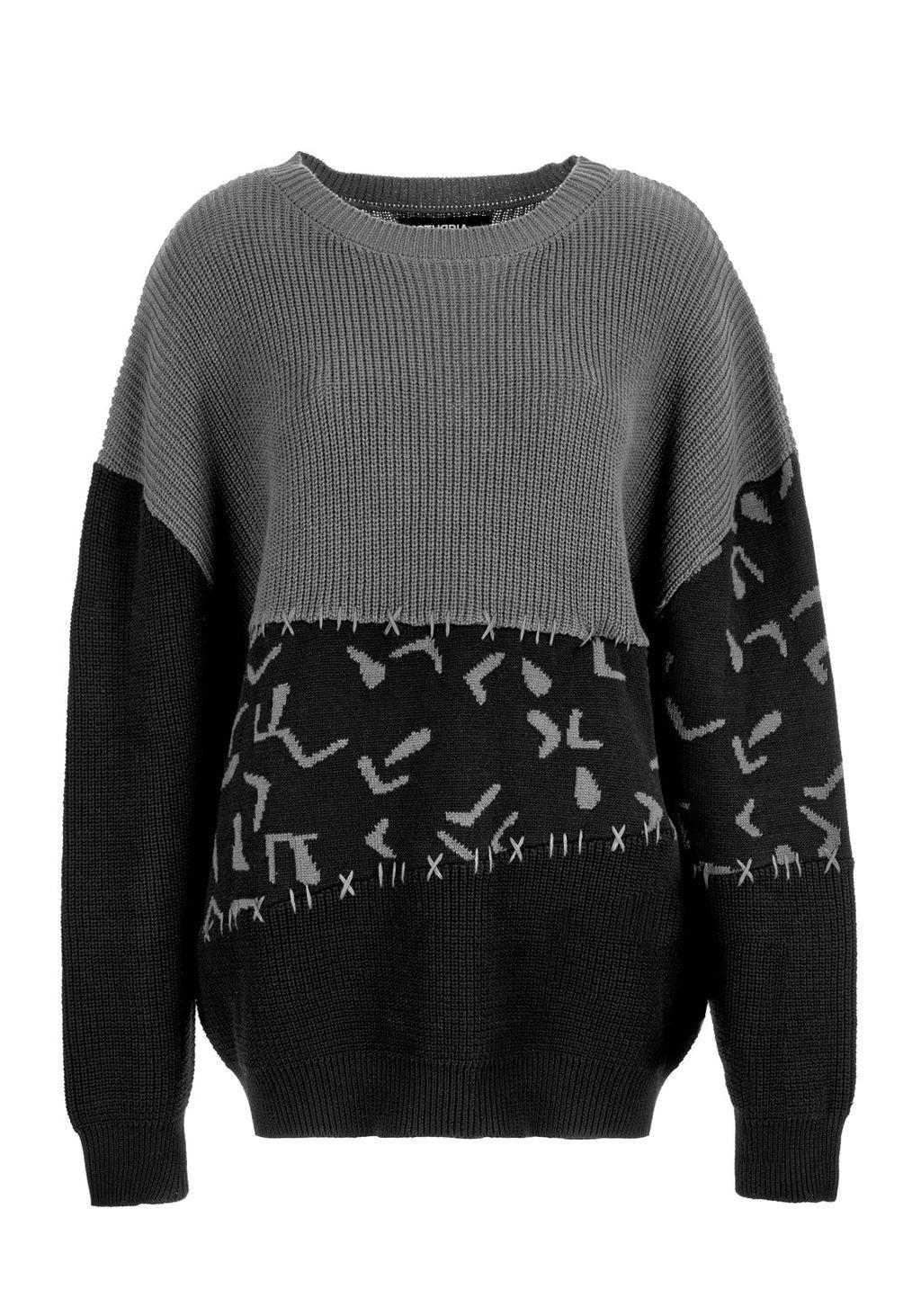 Abstract Longline Sweater Product Image