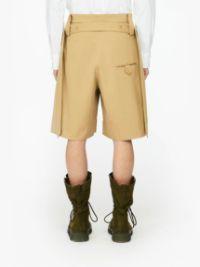 FOLDED FRONT PLEAT SHORTS in neutrals | JW Anderson US  Product Image