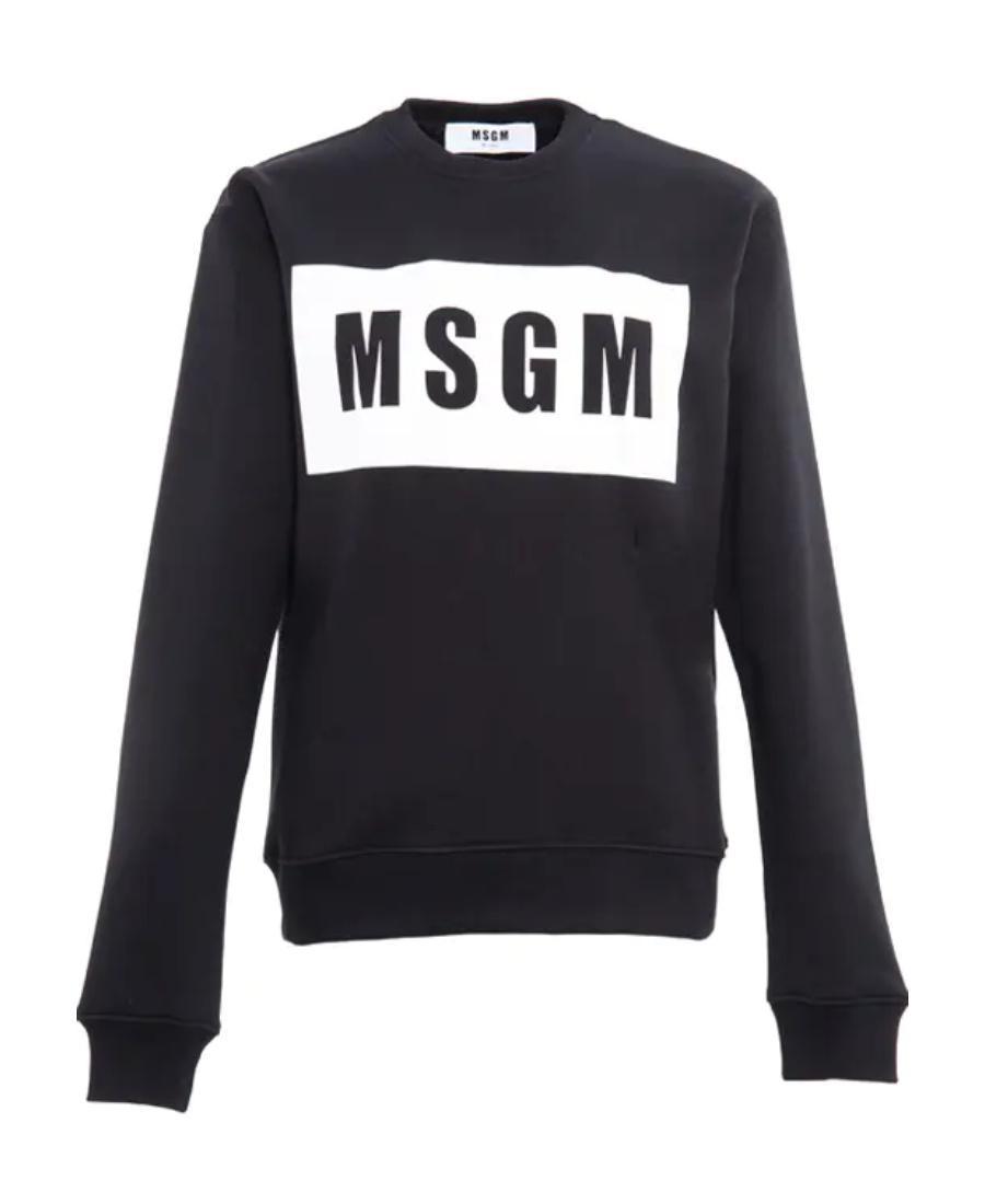 MSGM Logo Hoodie In Black Product Image