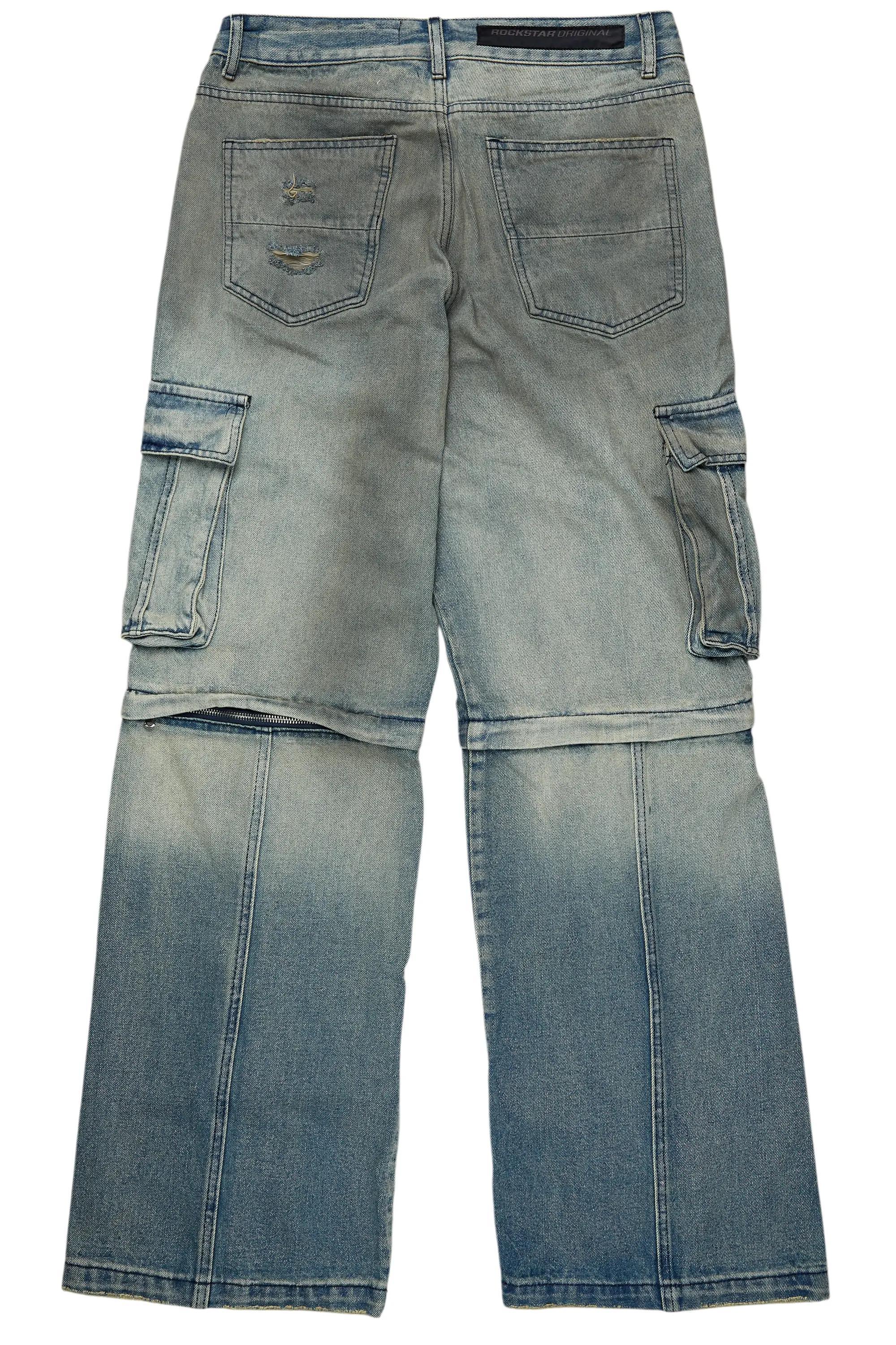 Rupert Vintage Blue Baggy Fit Jean Male Product Image