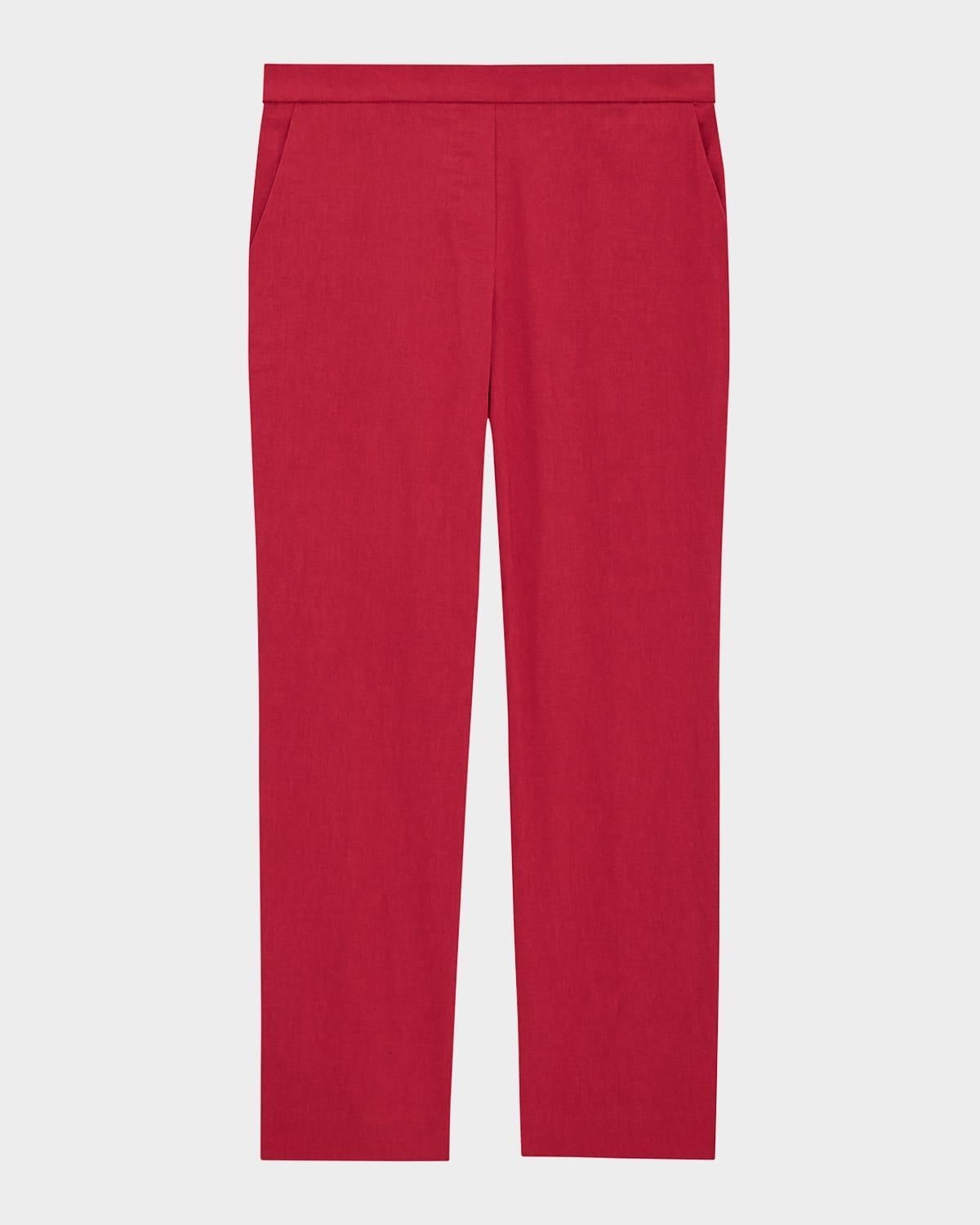 Womens Treeca Linen Pull-On Crop Pants Product Image