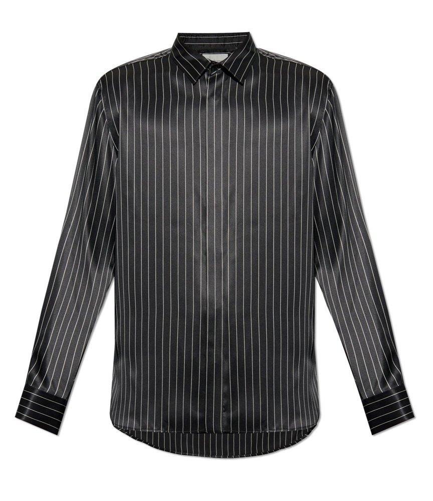 Striped Buttoned Shirt In Multi Product Image