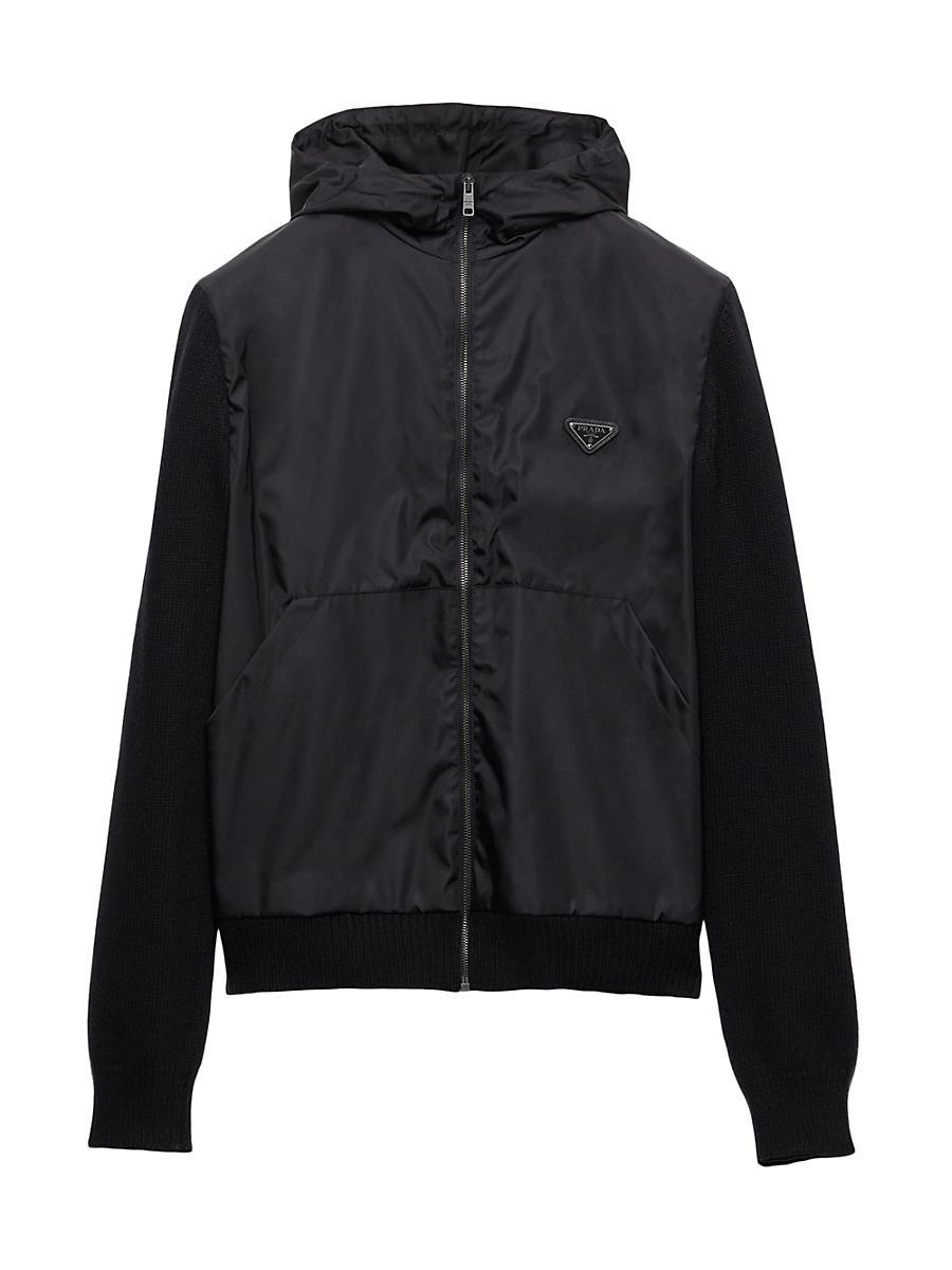 Mens Cashmere-Wool Hooded Sweater Product Image