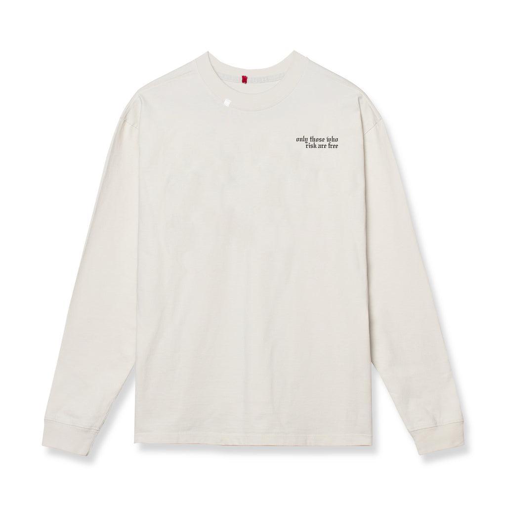 0851. Tech Essential™ Relaxed Long Sleeve - Stone "Brush Wings/ASRV" Product Image