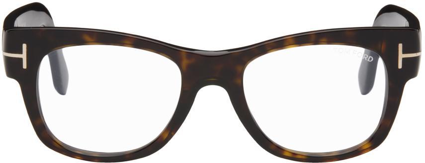 Brown Square Glasses In 052 Classic Dark Hav Product Image