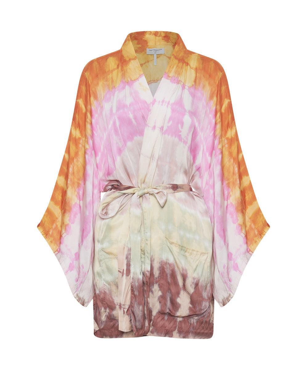 MIRAGE HAND DYED SATIN KIMONO Product Image