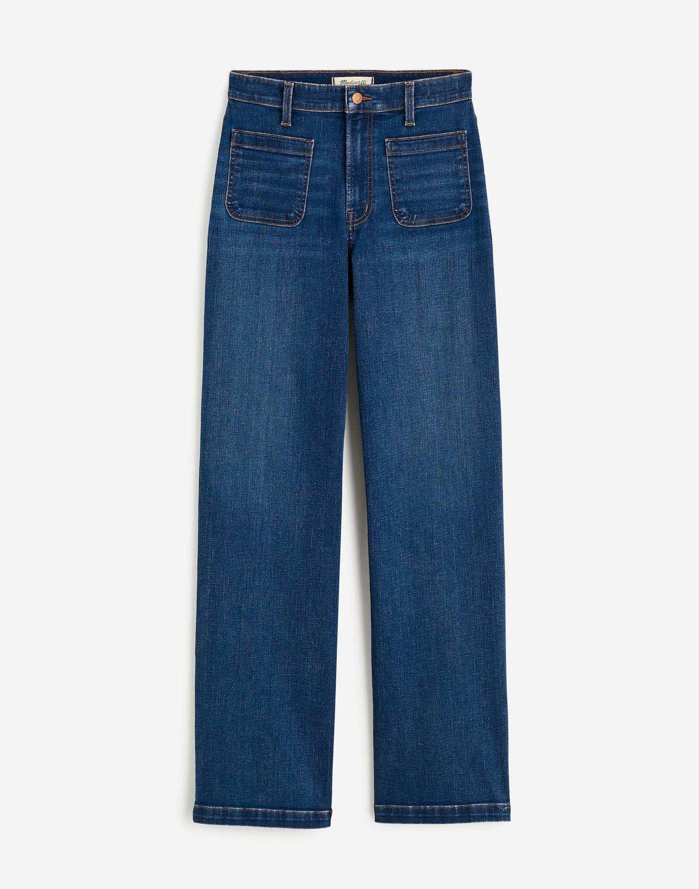 The Emmett Wide-Leg Full Length Jean: Patch Pocket Edition Product Image