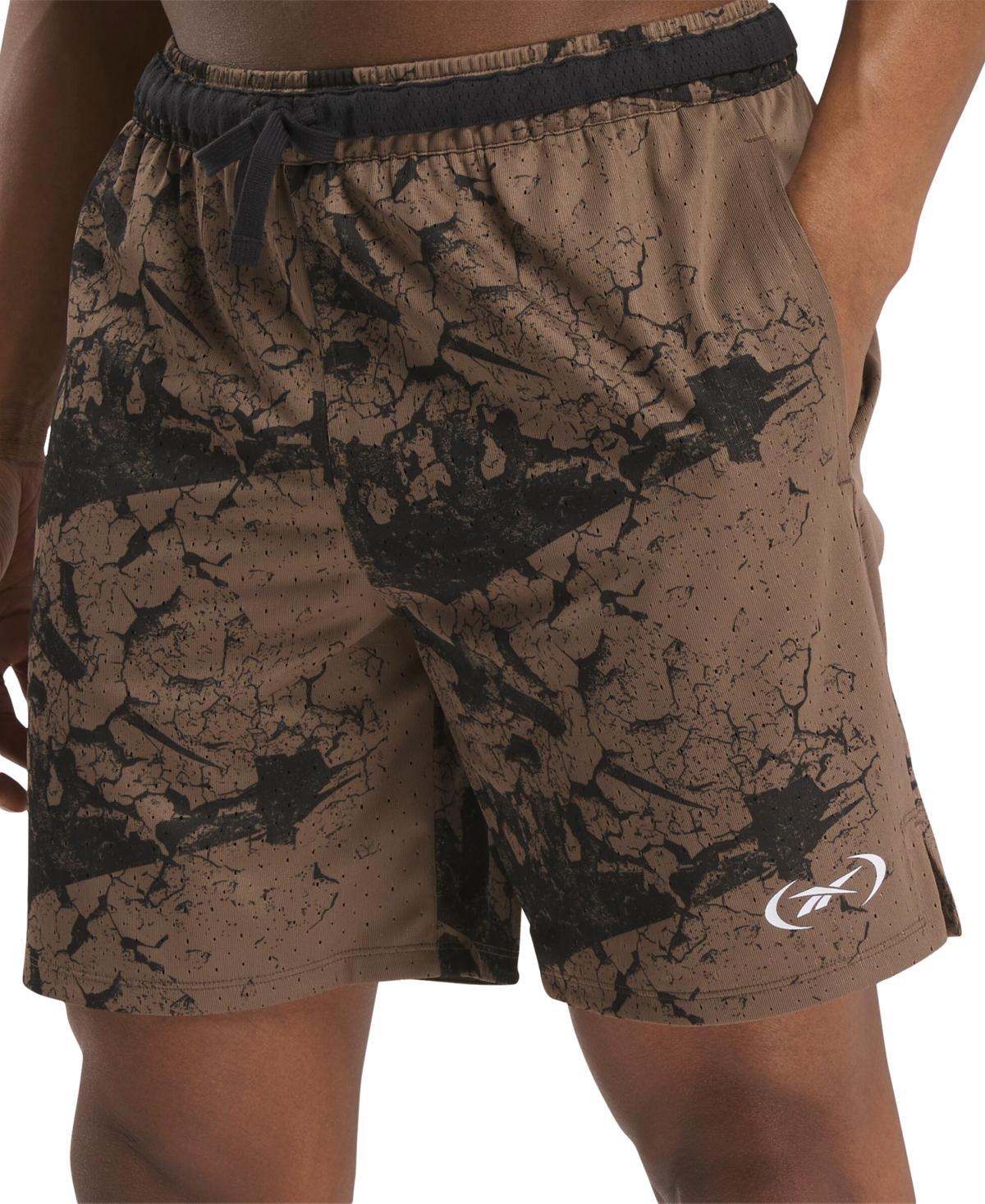 Reebok Mens Basketball Transition Shorts - Brown Product Image