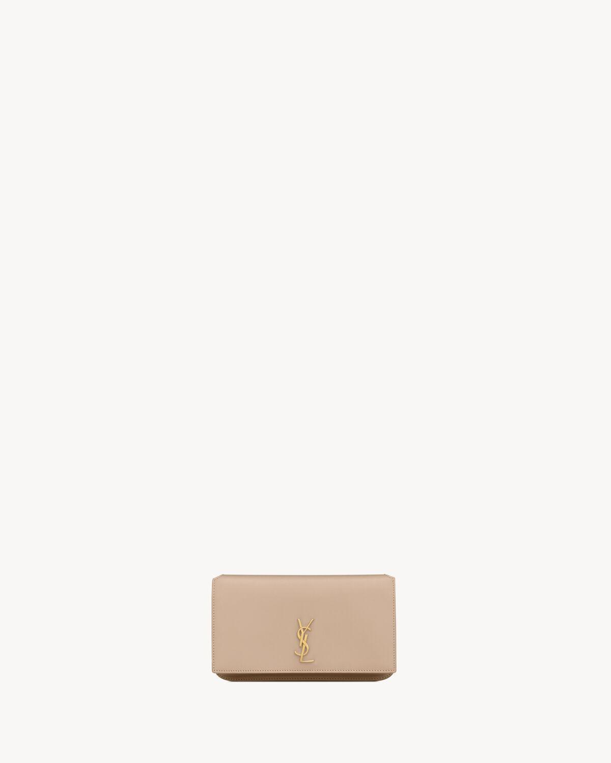 CASSANDRE phone holder in smooth leather | Saint Laurent | YSL.com Product Image