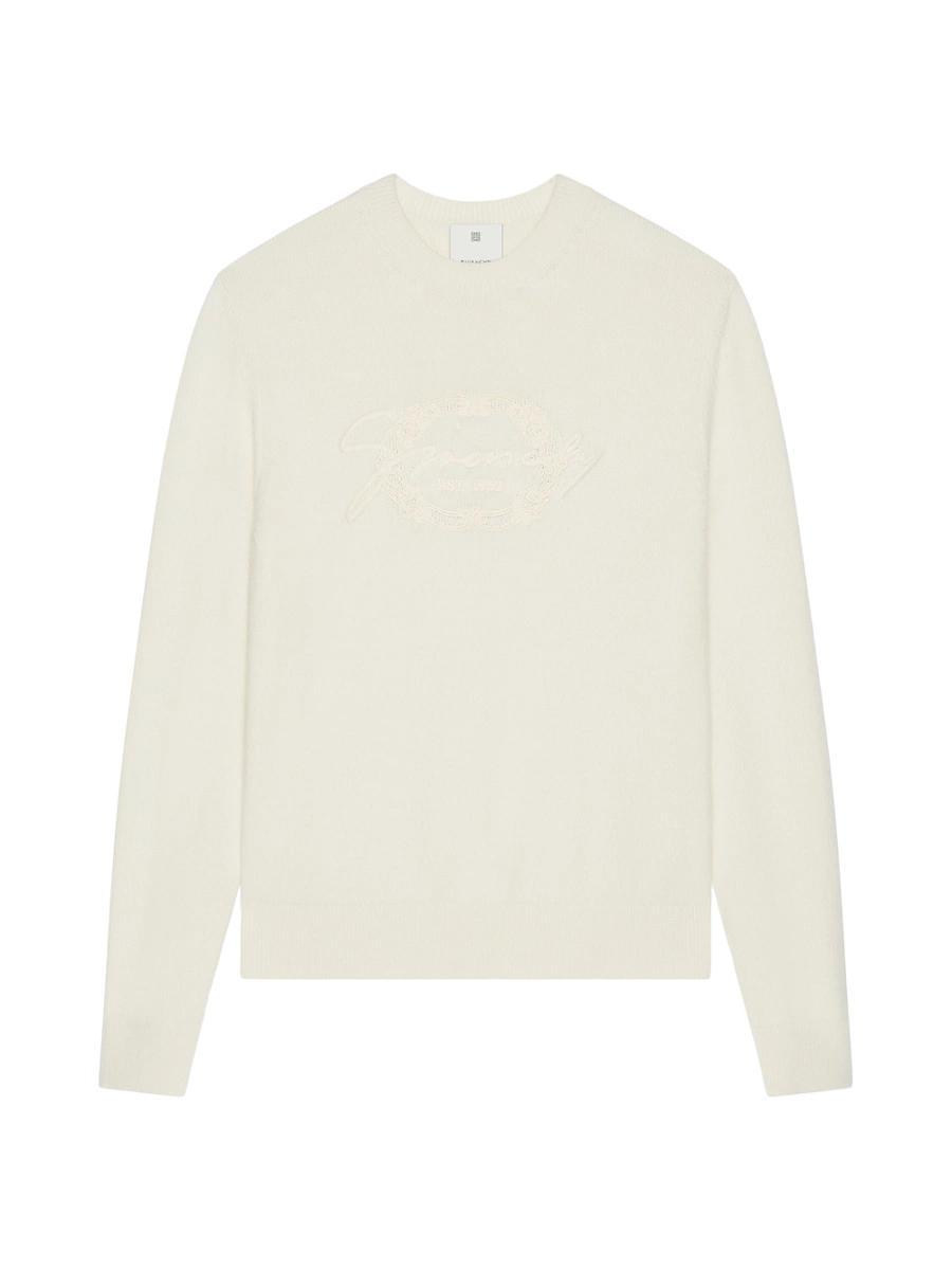 Mens Sweater in Wool with Logo Medallion Product Image