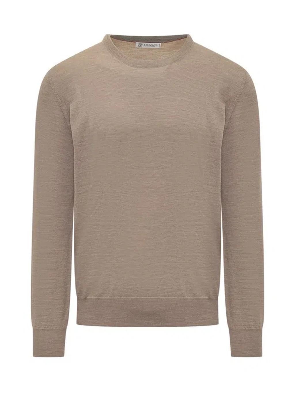 BRUNELLO CUCINELLI Beige Crewneck Pullover In Cl949 Product Image