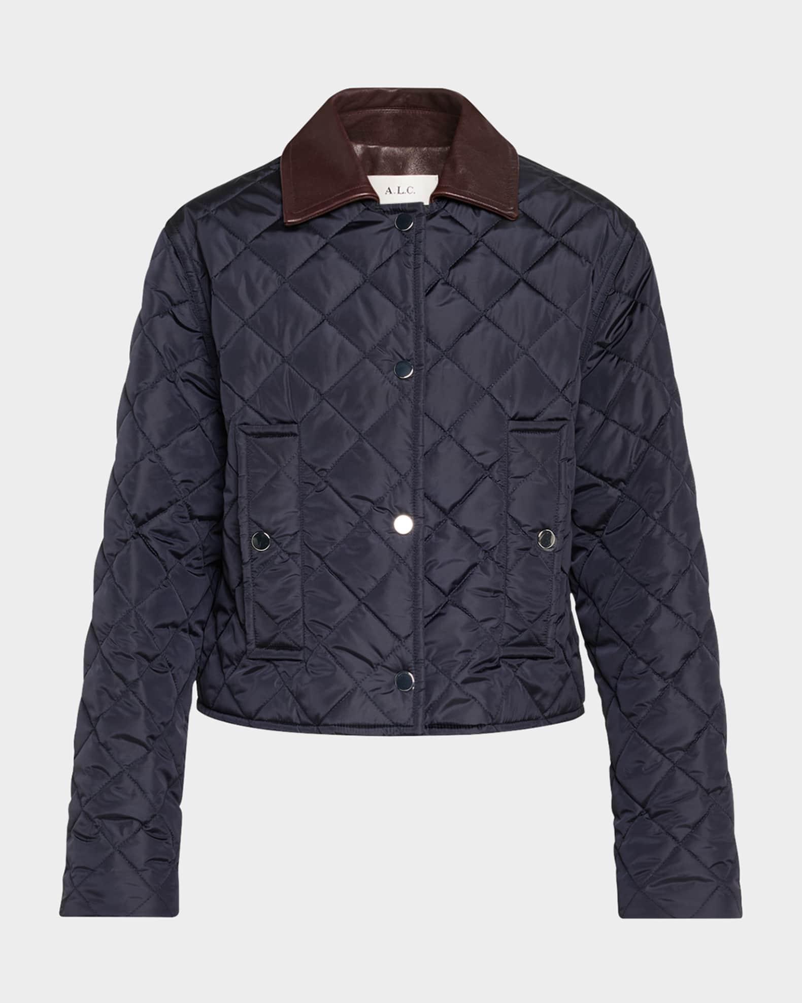 Henri Quilted Contrast Collar Jacket Product Image