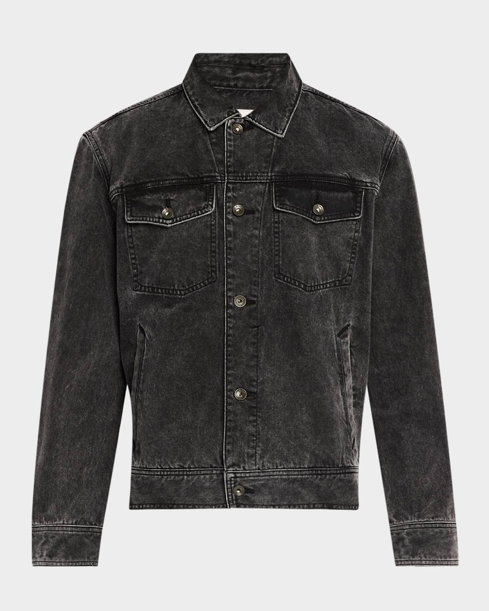Men's Denim Trucker Jacket Product Image