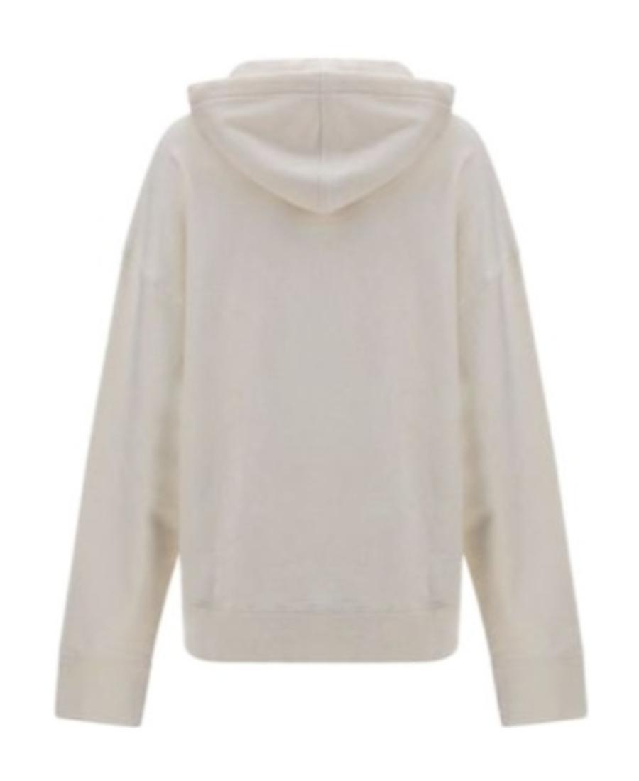 JIL SANDER Logo-print Drawstring Hoodie In White Product Image