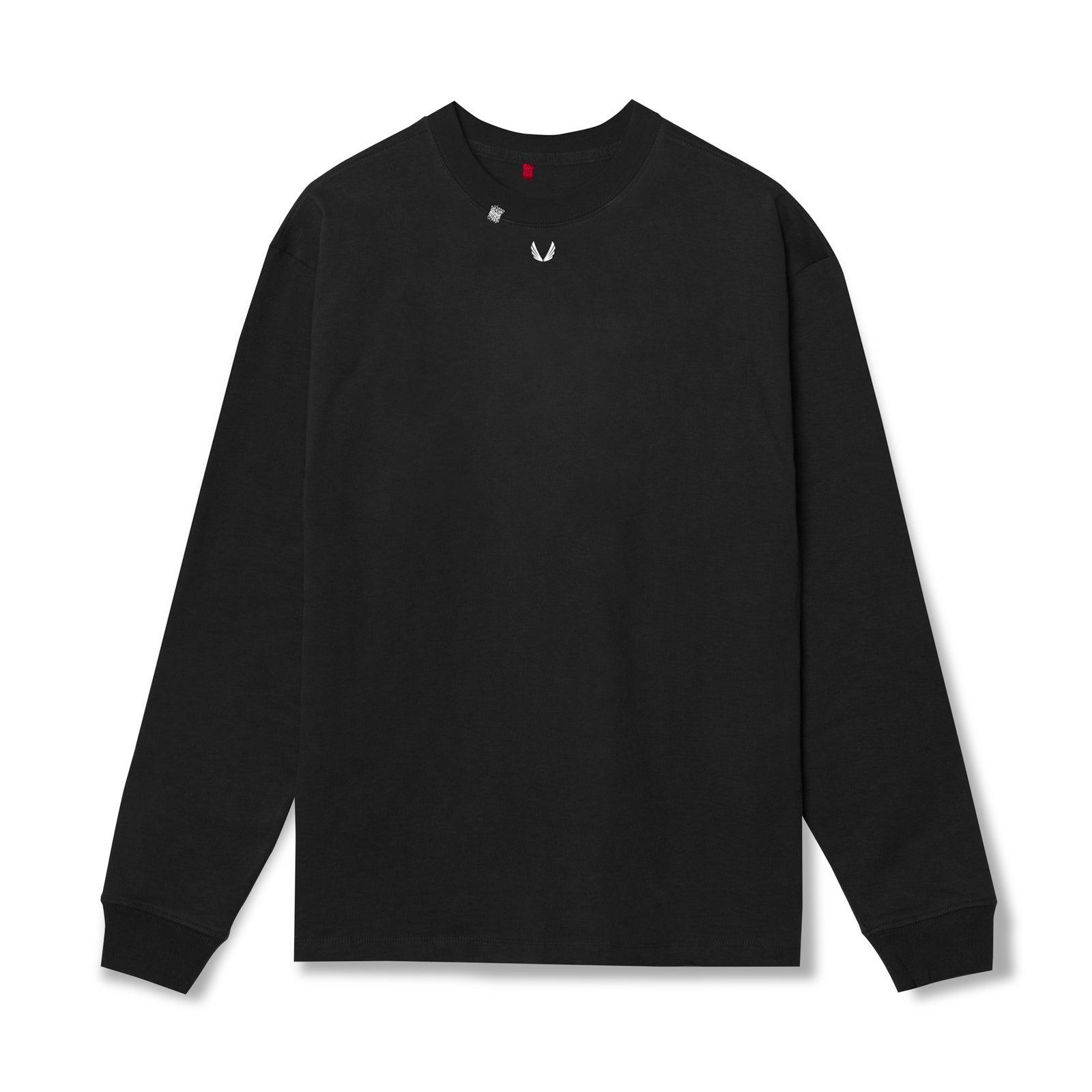 0851. Tech Essential™ Relaxed Long Sleeve - Black/White "OTWR" Product Image