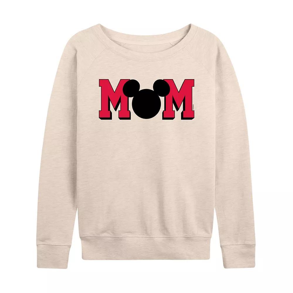Disney's Mickey Mouse Women's Mom French Terry Long Sleeve Tee,  Product Image