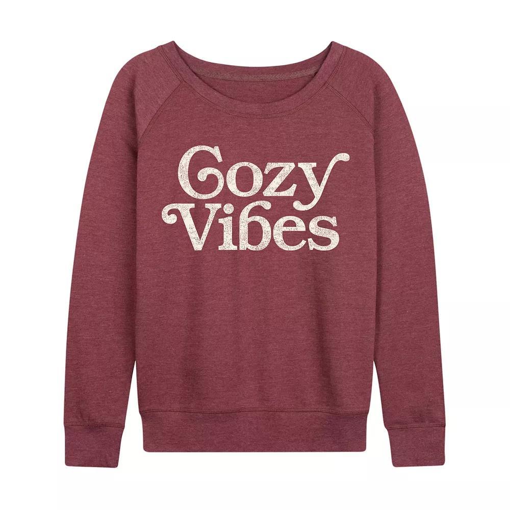Women's Cozy Vibes French Terry Long Sleeve Tee, Girl's,  Product Image