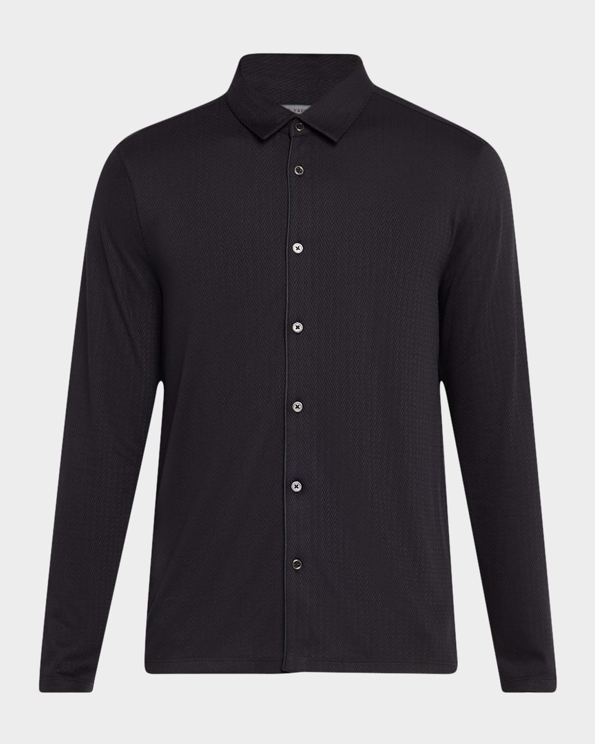 Men's Caserta Chevron Button-Down Shirt Product Image