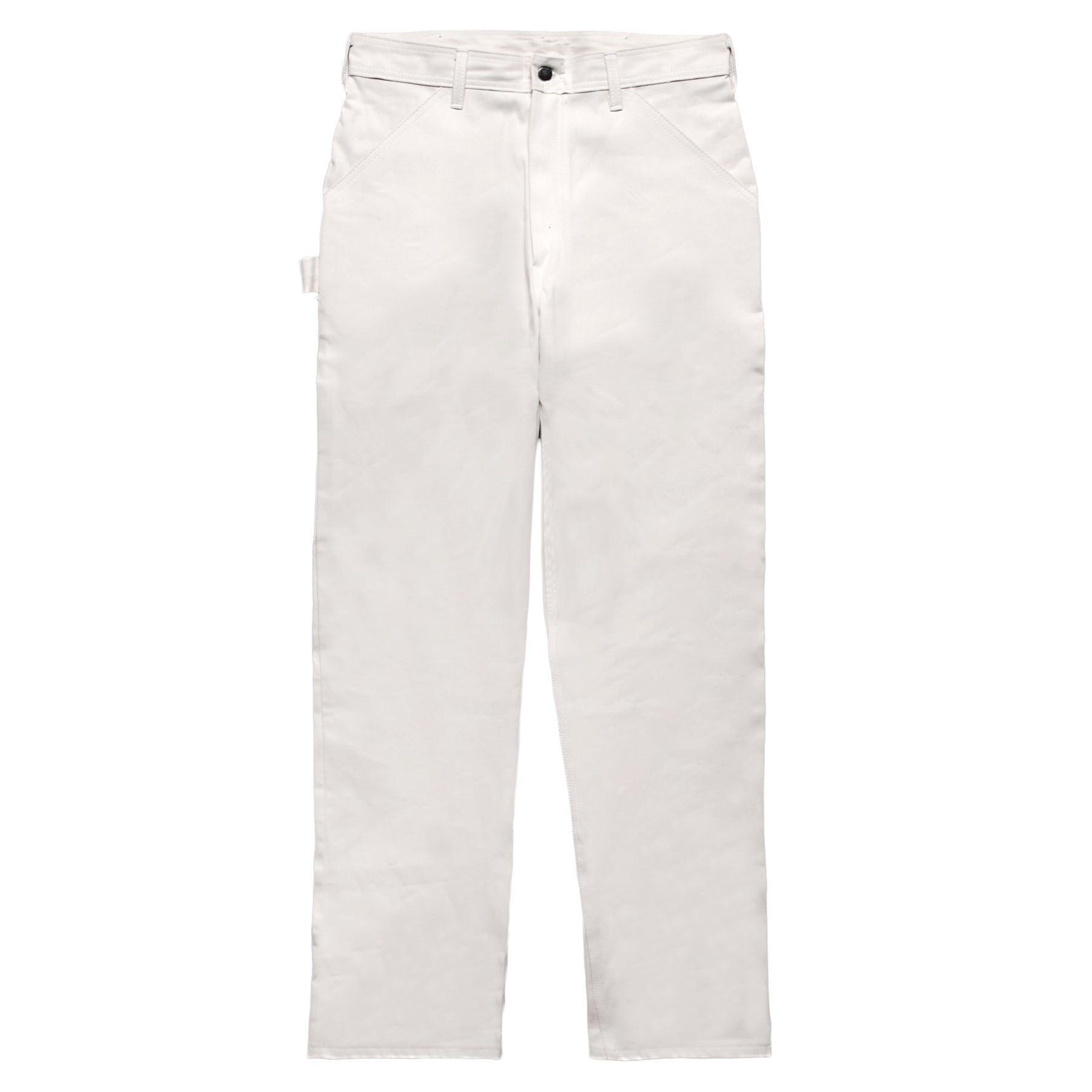 Ace Drop Cloth Tradesman Carpenter Pants - White Product Image