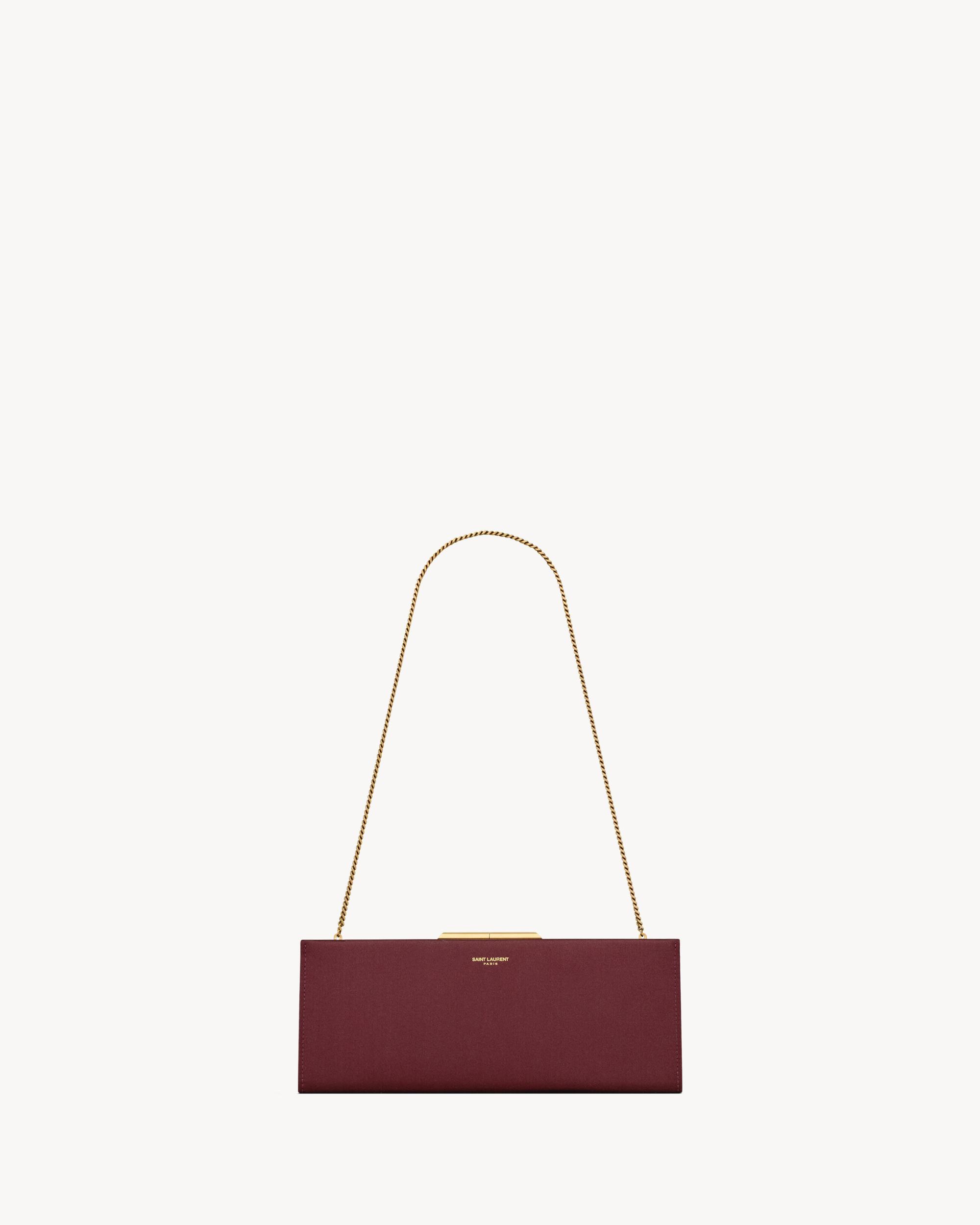 MIDNIGHT small clutch in satin Product Image