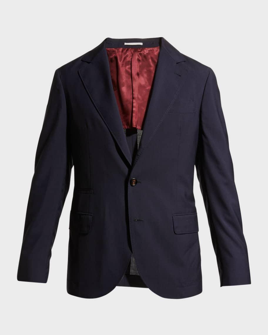 Men's Super 150s Lightweight Wool and Silk Blazer Product Image