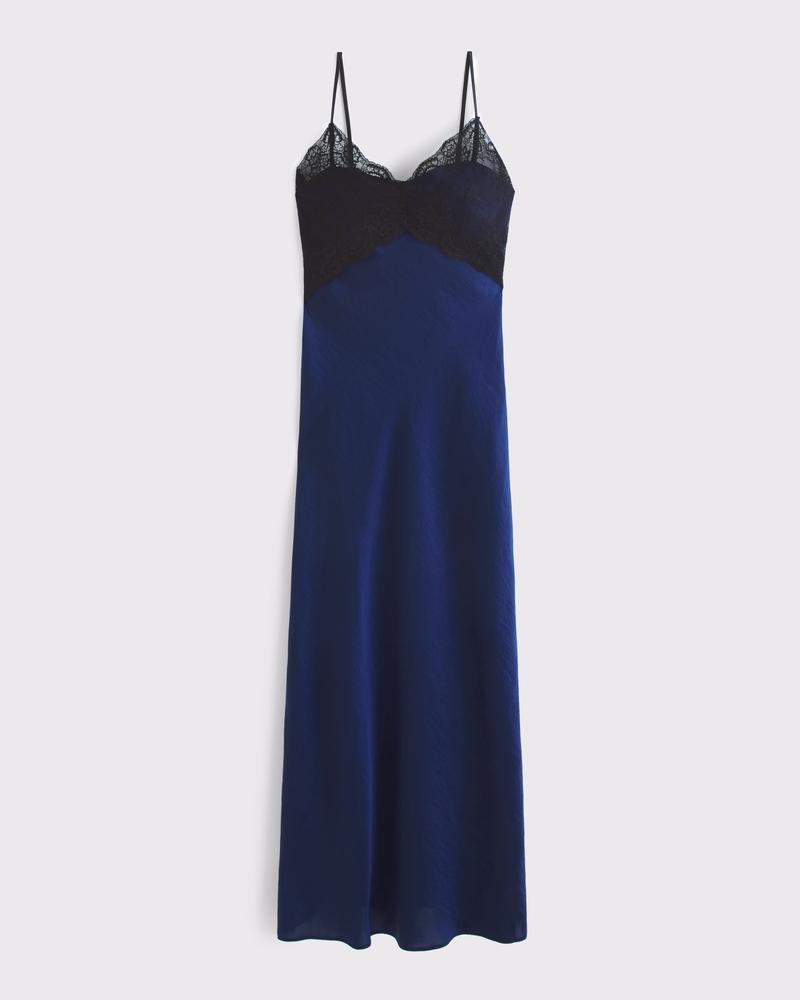 The A&F Julia Slip Lace Maxi Dress Product Image