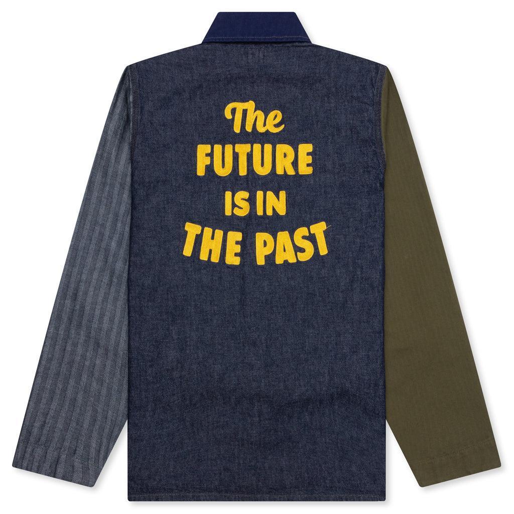 Mens Buttoned Suede Jacket Product Image