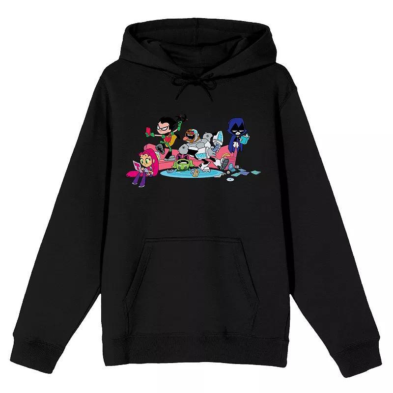 Men's Teen Titans Go Superhero Hoodie, Size: Large, Black Product Image