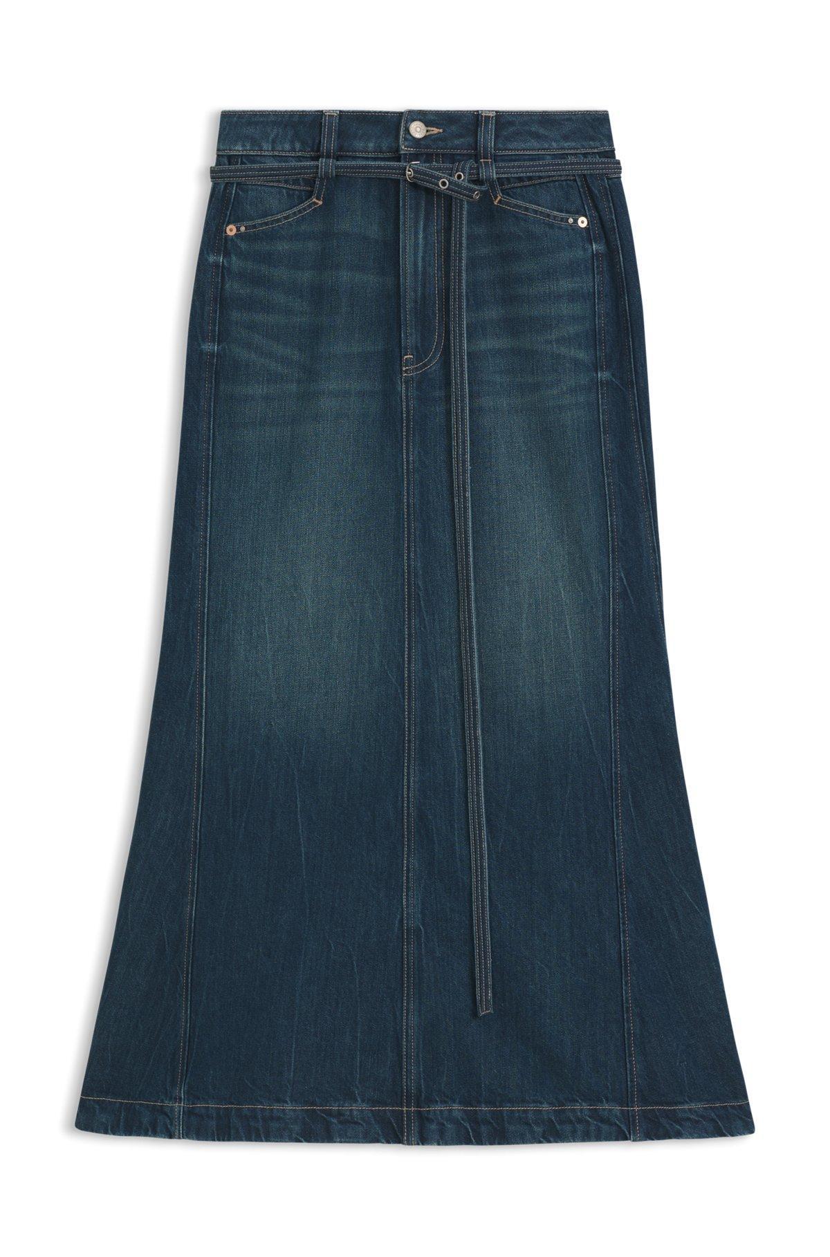 Blue-denim skirt with flared shape Product Image