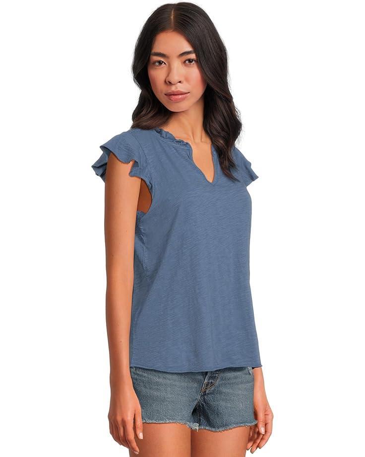 Flutter Sleeve Tie Front Top Product Image