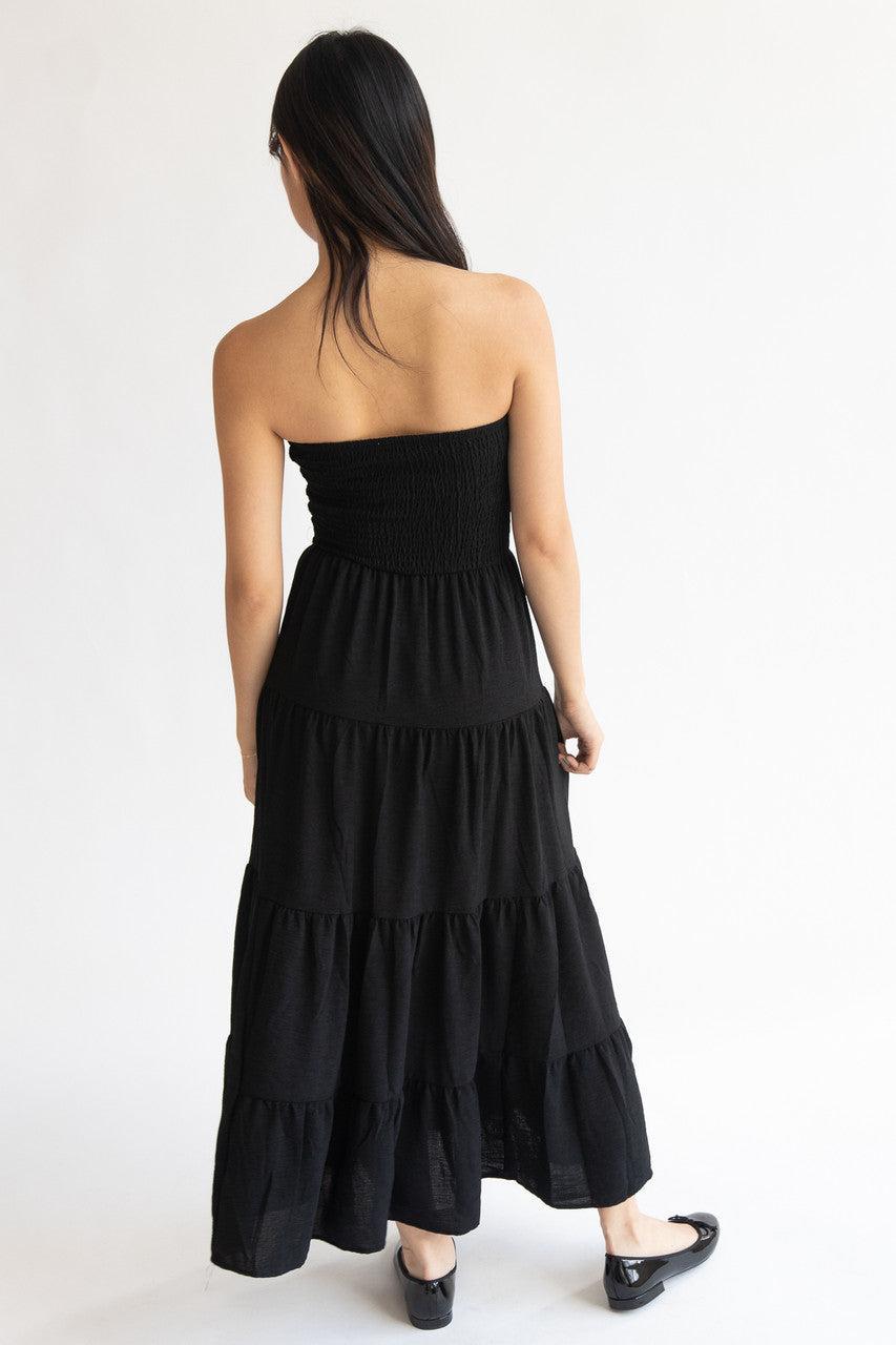 Smocked Top Strapless Maxi Dress Product Image