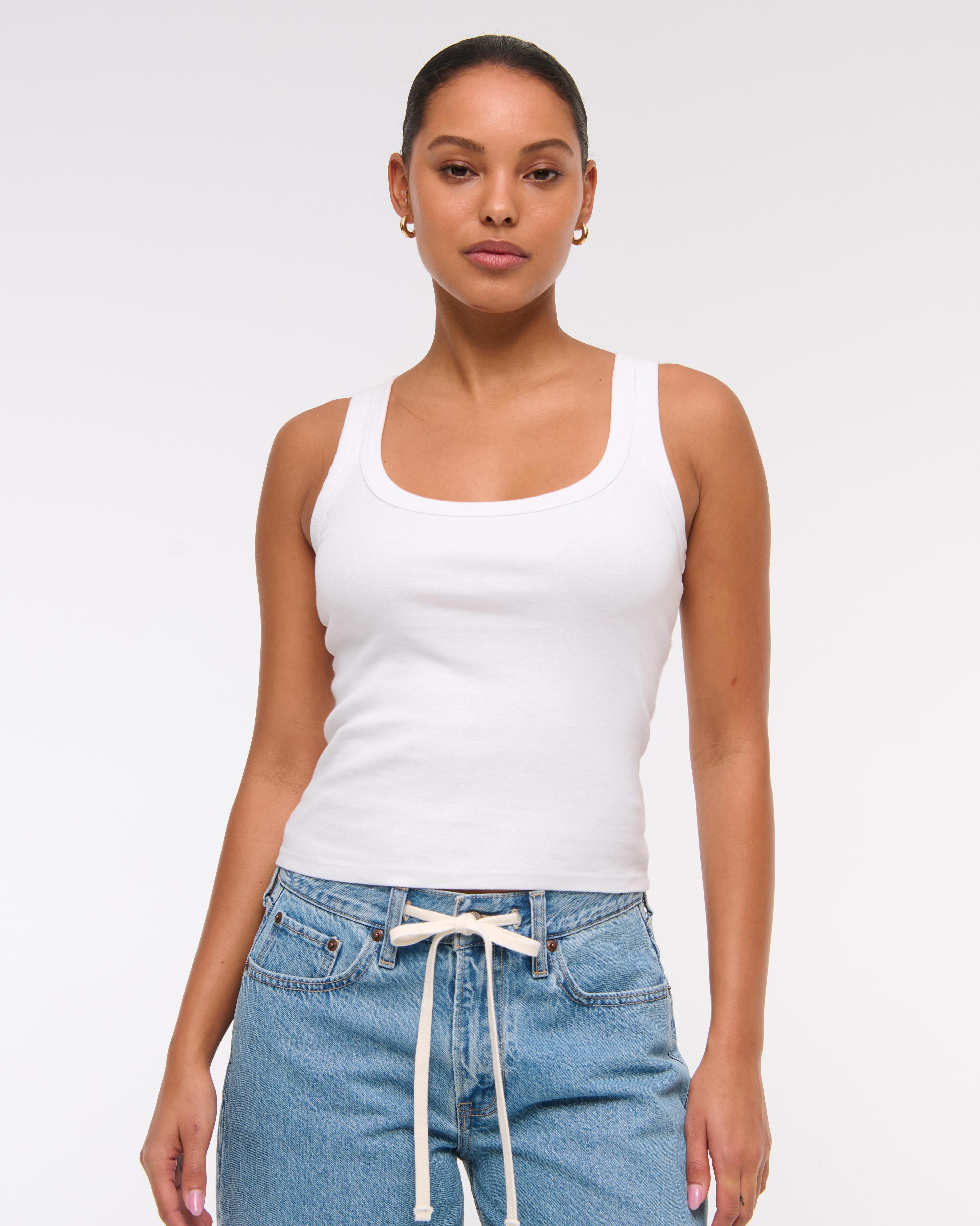 Vintage Rib Tuckable Scoopneck Tank Product Image