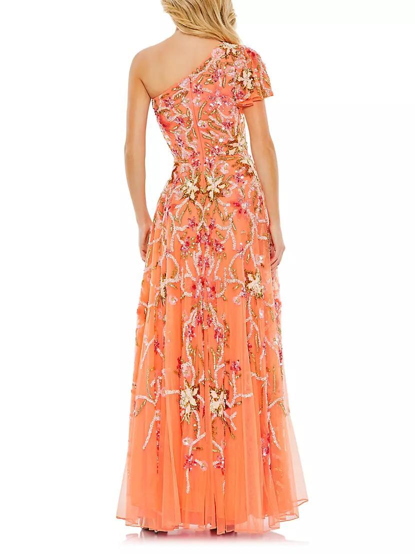 Embellished One-Shoulder Gown Product Image