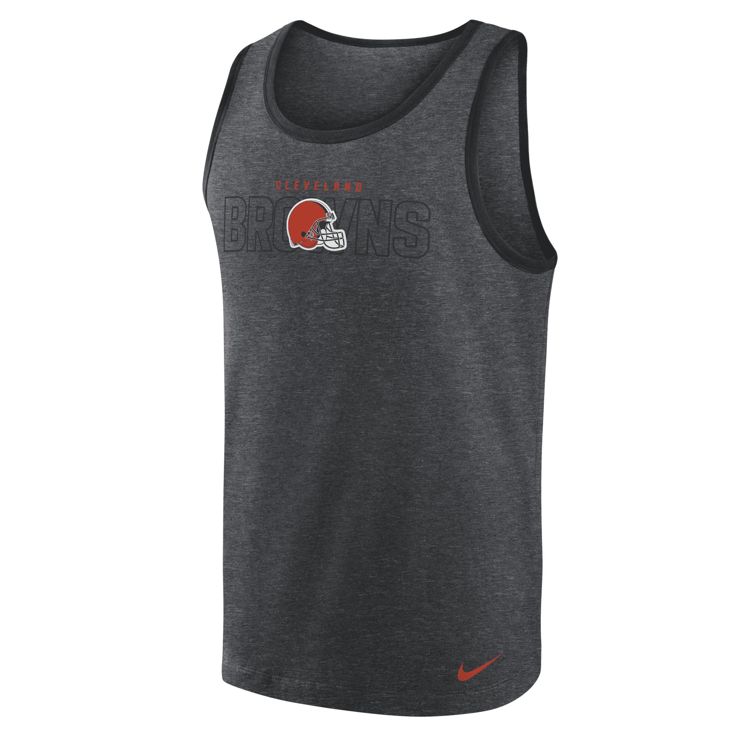 Mens Nike Heathered Charcoal Seattle Seahawks Tri-Blend Tank Top Product Image