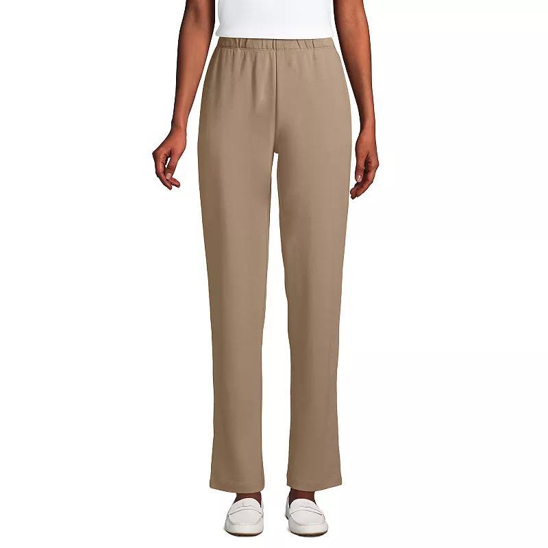 Petite Lands' End Sport Knit High Waist Pants, Women's,  Product Image