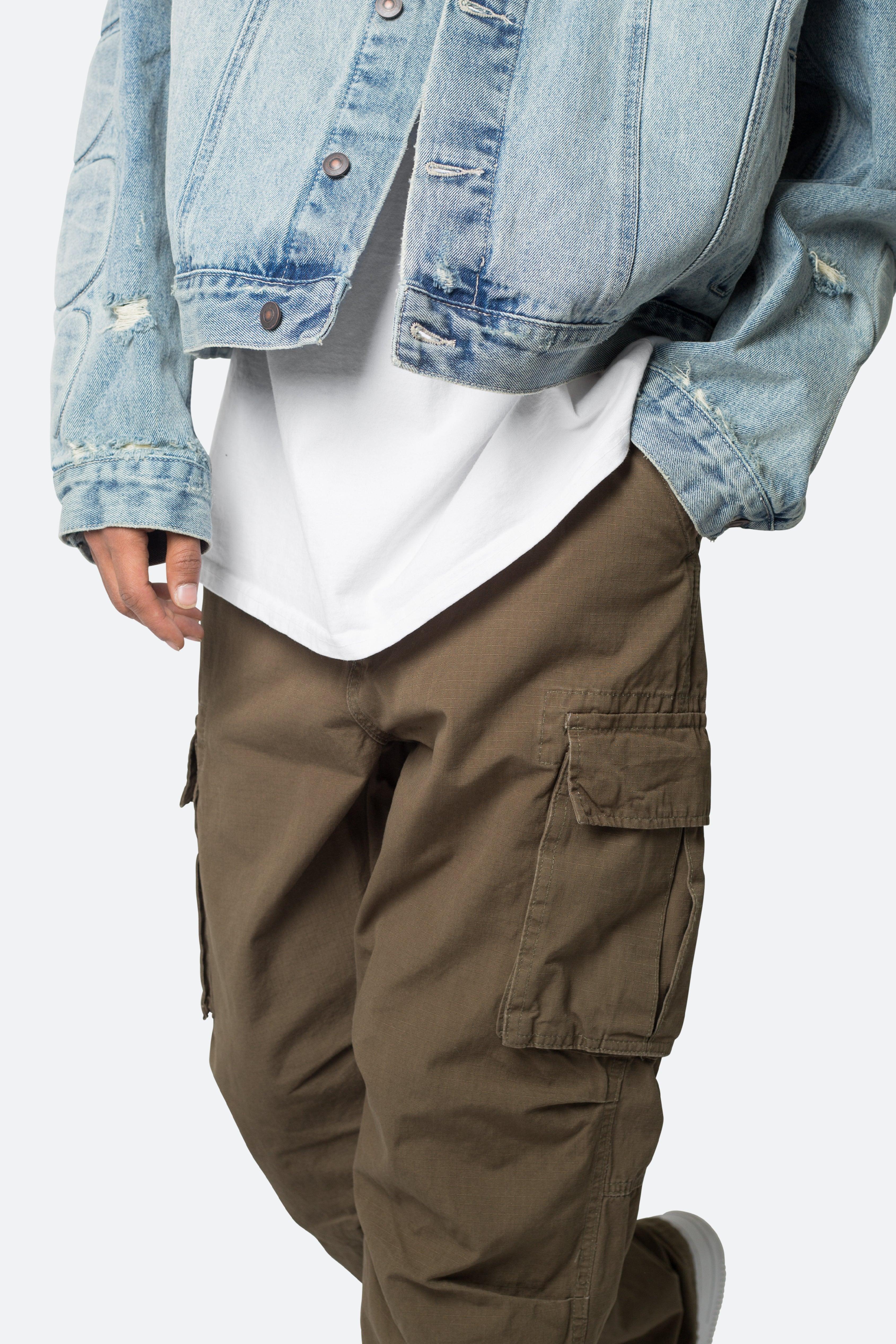 Ultra Baggy Vintage Cargo Pants - Olive Product Image