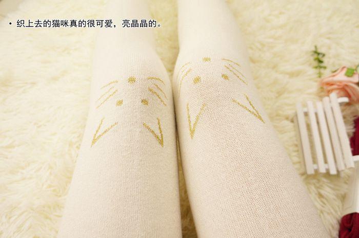 Cat Print Tights Product Image