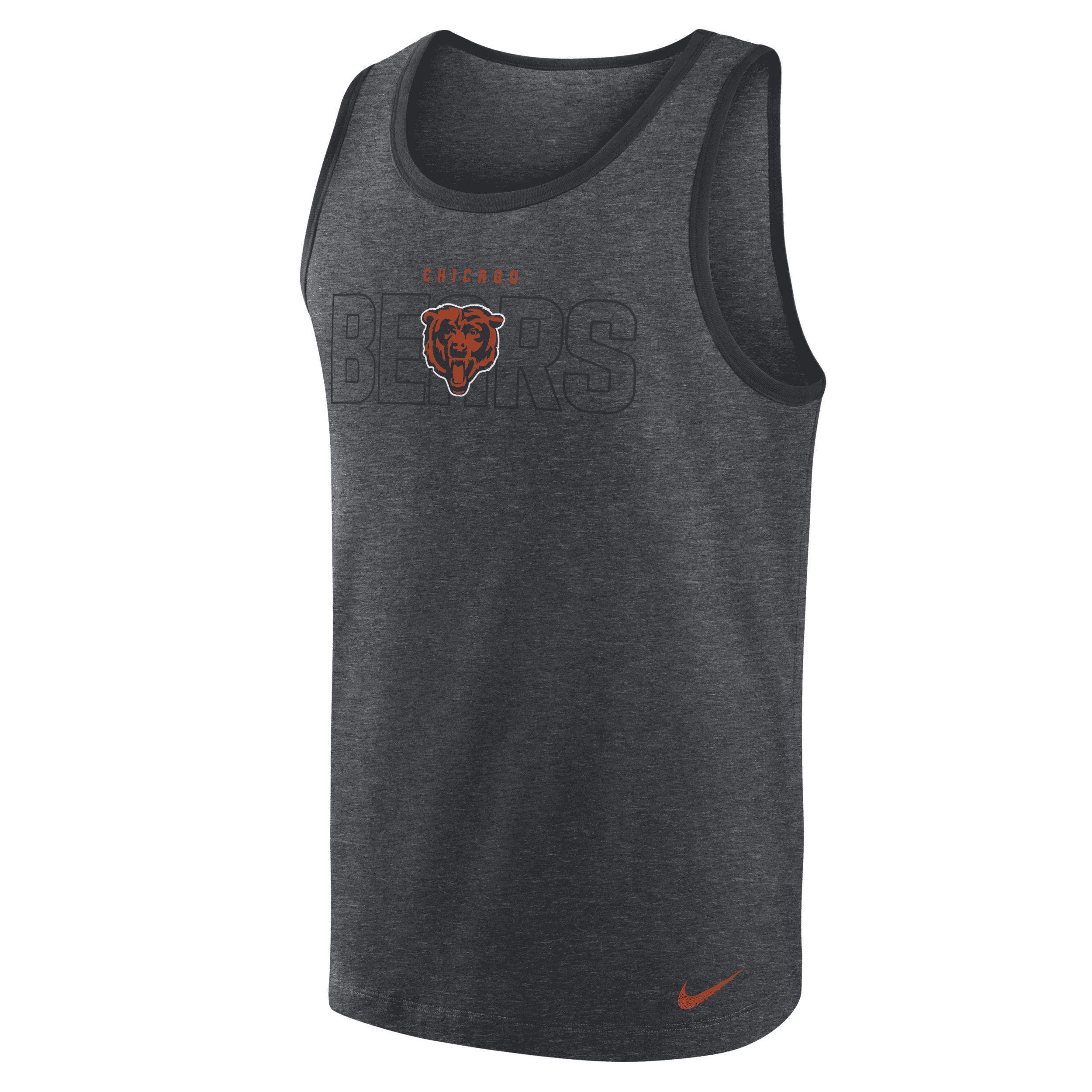 Men's Nike Heathered Charcoal Washington Commanders Tri-Blend Tank Top, Size: XL, Wft Charco Product Image