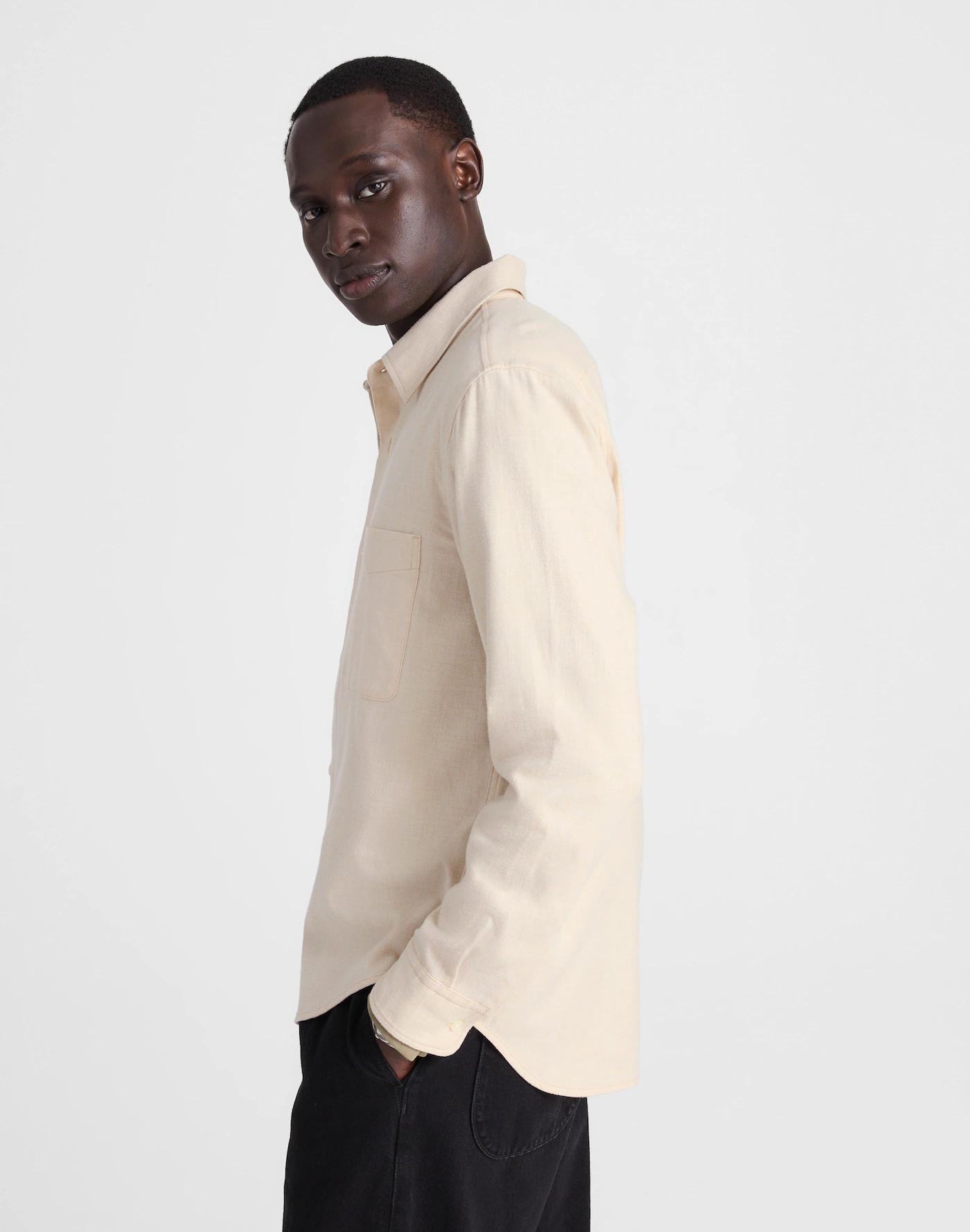 Lightweight Flannel Button-Up Shirt Product Image