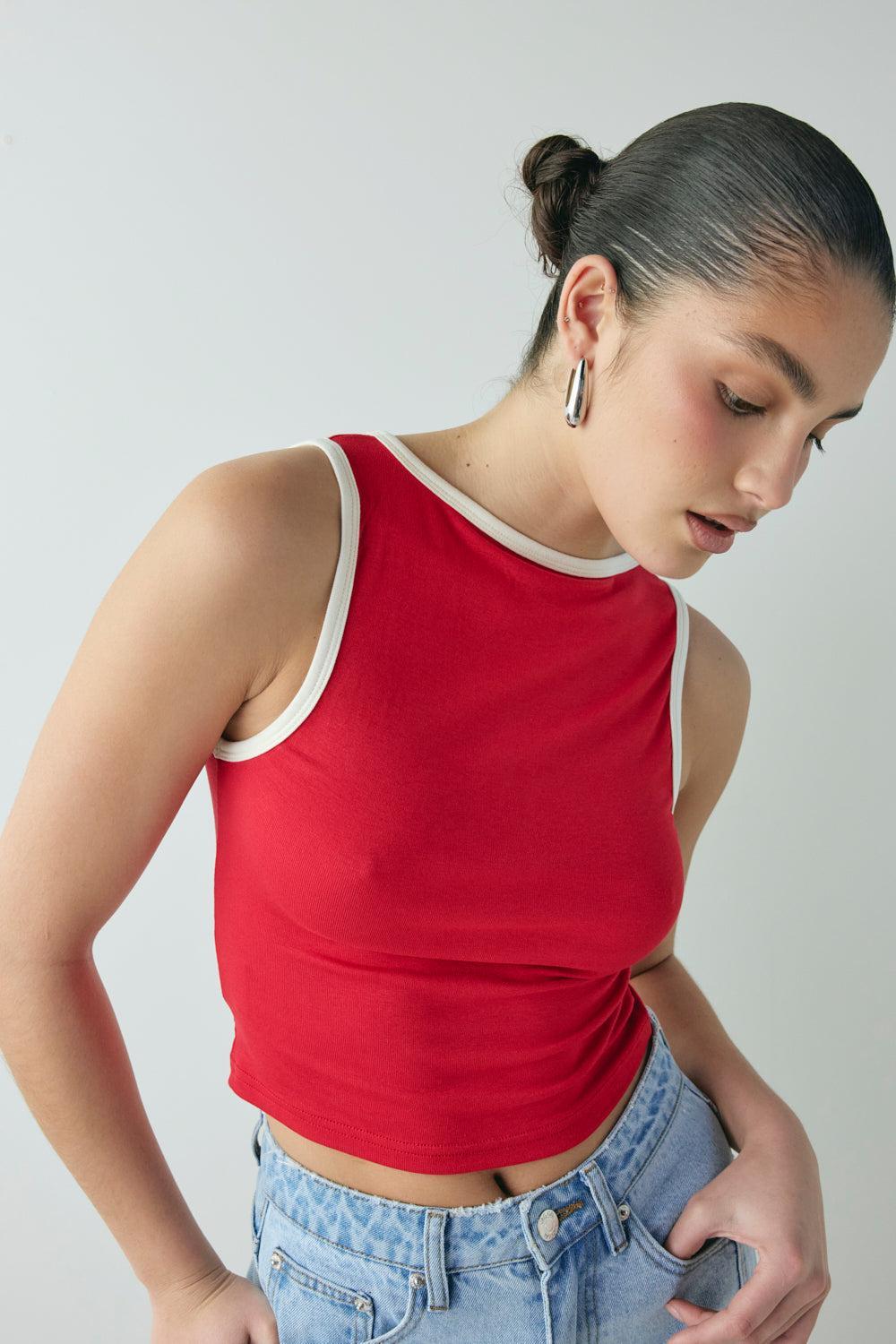 Paige Top Red Product Image