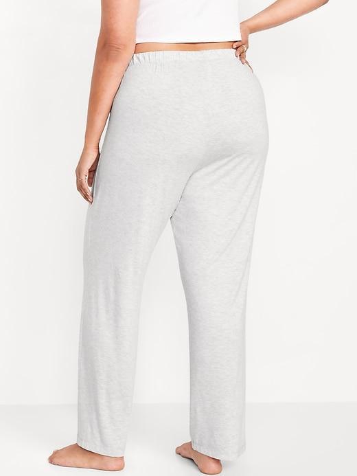 Mid-Rise Knit Jersey Pajama Pant Product Image