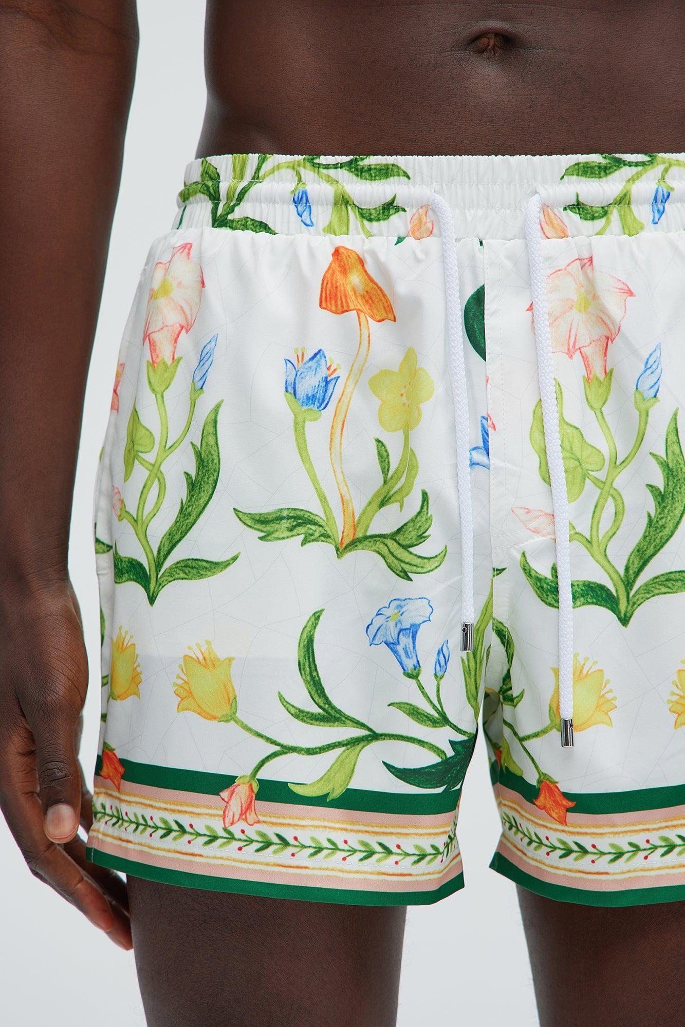 Deer Creek Swim Short Trunk - White/combo Product Image