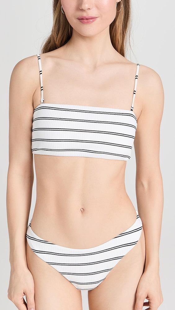 Madewell Carp Bikini Bottoms in Stripe Rib | Shopbop Product Image