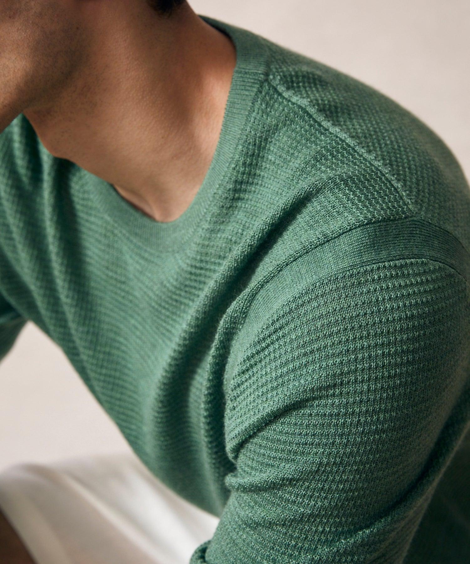 Merino Waffle Crew Product Image